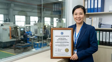 ISO 9001:2015 quality management system certification for TZFoundry manufacturing operations