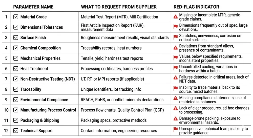 Supplier datasheet verification checklist Spec verification checklist for comparing automatic flaskless molding line quotations from multiple suppliers