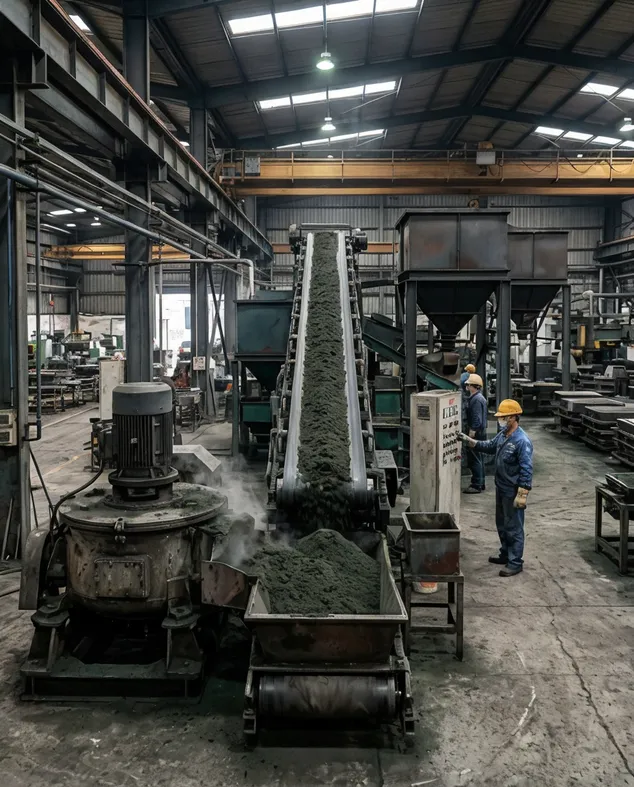 Clay sand making line quotation planning checklist for foundry specification