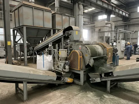 Various foundry sand and clay materials handled by TZFoundry preparation lines