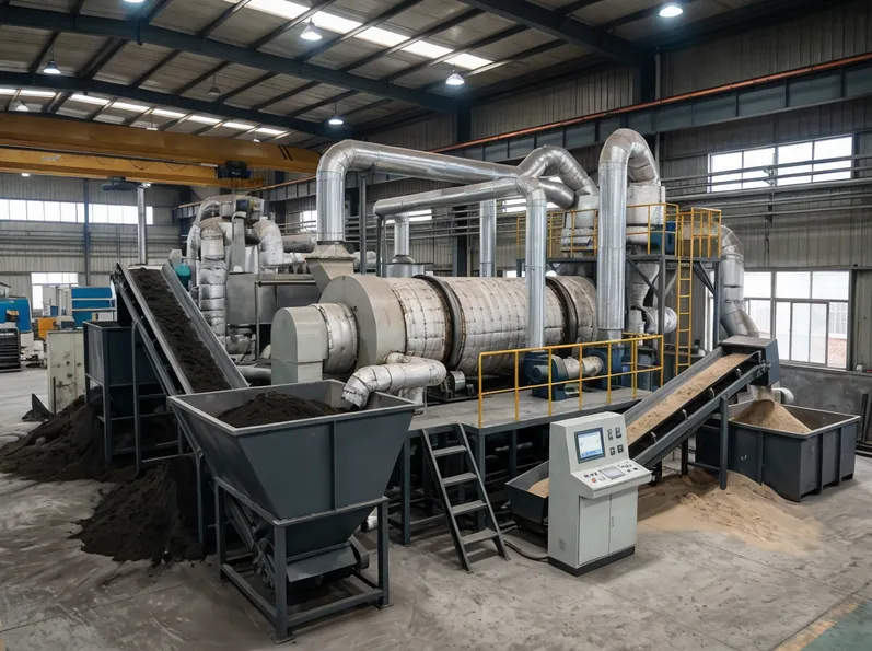 Clay sand regeneration line — thermal treatment system for foundry sand reuse