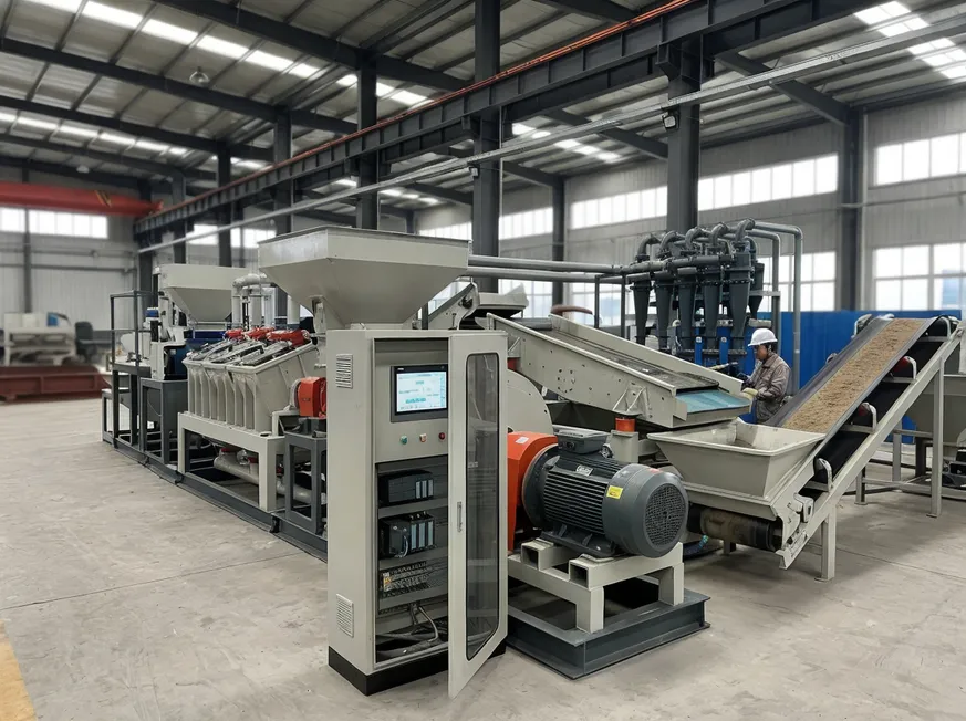 TZFoundry custom clay sand washing line configuration with flexible motor voltage and PLC language options