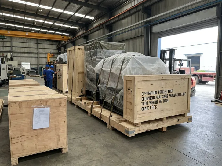 TZFoundry vertical flaskless clay sand processing line prepared for shipping at factory