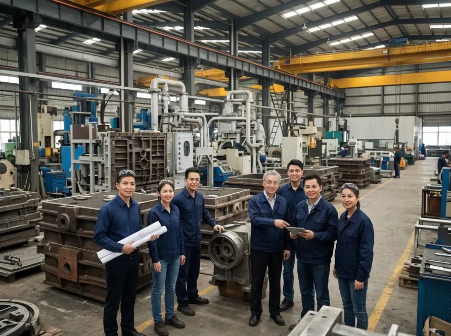 TZFoundry factory and engineering team ready to assist with foundry equipment inquiries