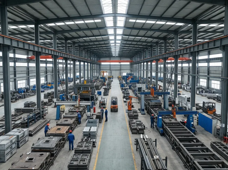 TZFoundry 15,000 square meter manufacturing facility in Qingdao with 8 production lines