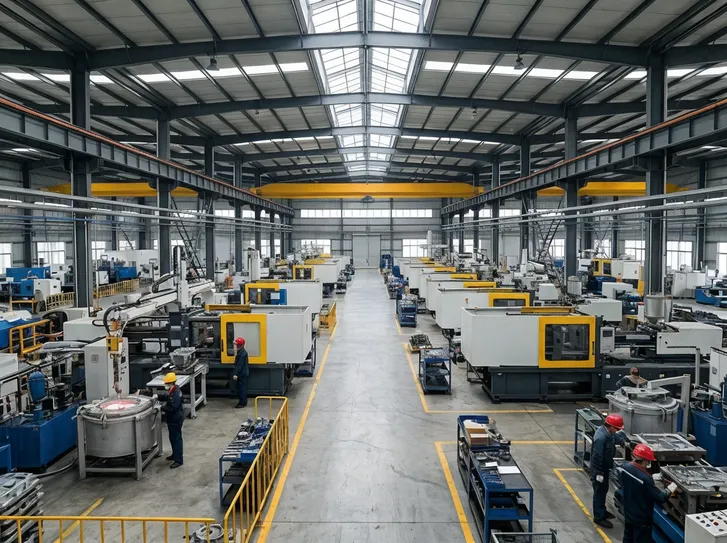 TZFoundry die casting equipment manufacturing facility in Qingdao — 15,000 sqm production floor