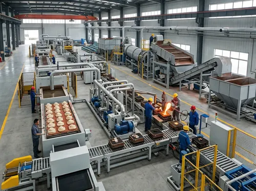 TZFoundry Qingdao manufacturing facility for ductile iron lost foam casting production lines