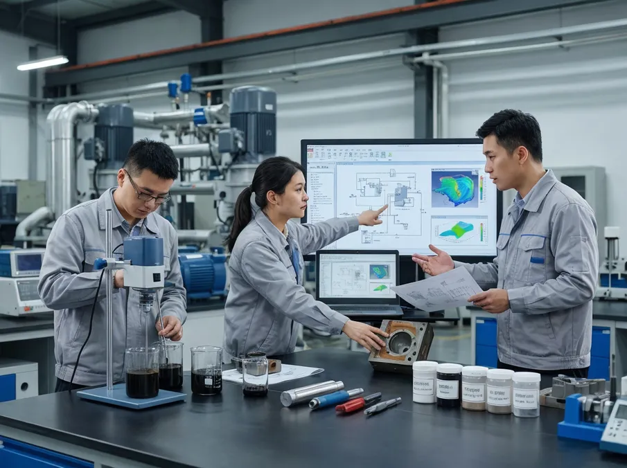 TZFoundry R&D team designing custom vacuum system and coating formulation solutions