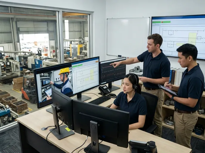 TZFoundry technical support team providing remote diagnostics and commissioning assistance