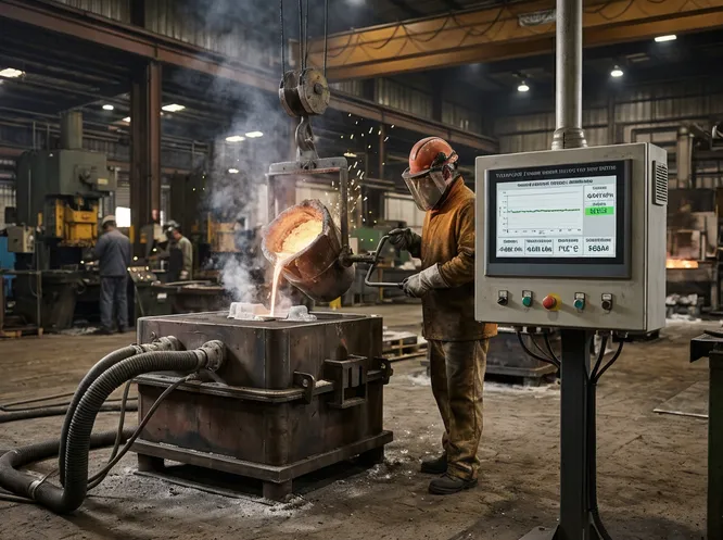 TZFoundry vacuum control system maintaining pressure stability during lost foam casting pour