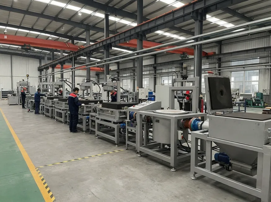 TZFoundry modular lost foam casting line showing standardized equipment interfaces for phased expansion