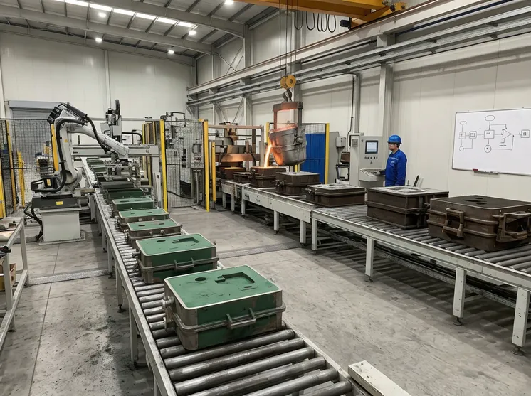 Metal casting production line configuration overview — sizing by tonnage, casting weight, and tolerance