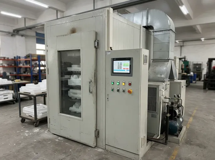 PLC-controlled drying chamber with dehumidification system for polystyrene foam casting patterns