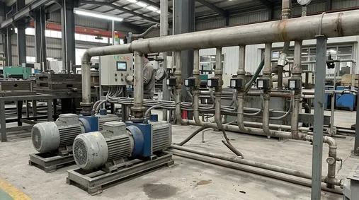 Centralized vacuum station with automated valve sequencing for mid-volume casting lines