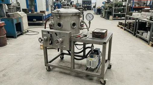 TZFoundry small-batch vacuum casting system with 1 m³ chamber and portable frame