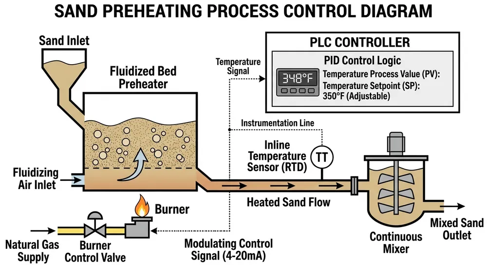 Resin Coated Sand Production Line Specifications – Coating Temperature, Resin Ratio & Sand Grade Selection