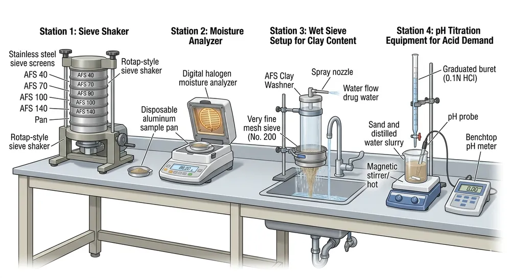 How to Test Sand Quality at Each Stage of Your Resin Sand Preparation Line