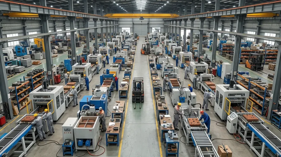 Eight foundry equipment production lines at TZFoundry manufacturing facility