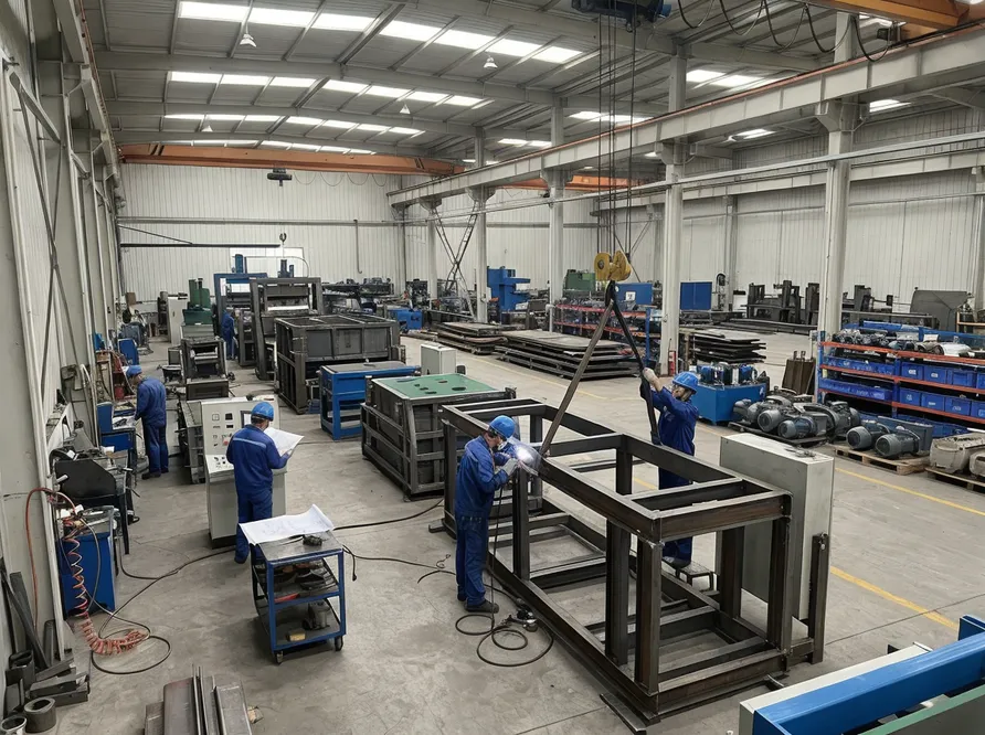 TZFoundry factory floor showing foundry equipment production lines