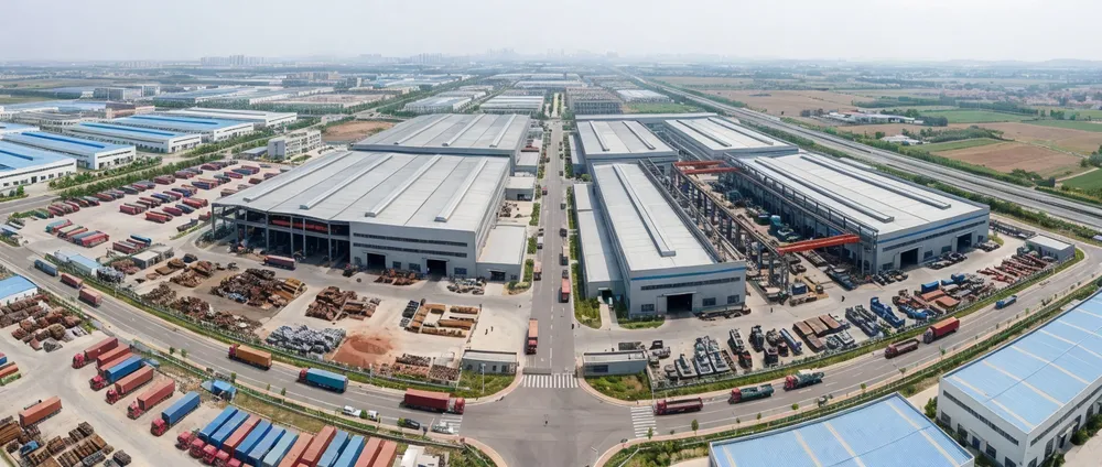 Aerial view of TZFoundry Qingdao manufacturing facility at Tianzhuang industrial park